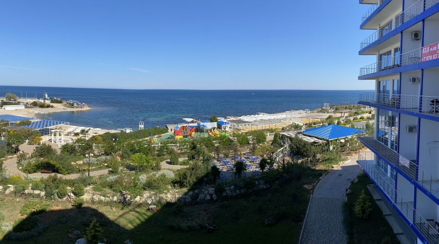 Апартаменты студио 2-местные 1-комнатные V вид на море 1 линия Аква Deluxe