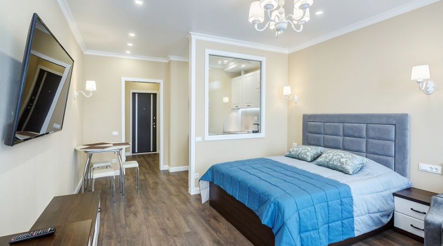 Апартаменты студио 2-местные 1-комнатные 1 линия вид на море АкваDeluxe