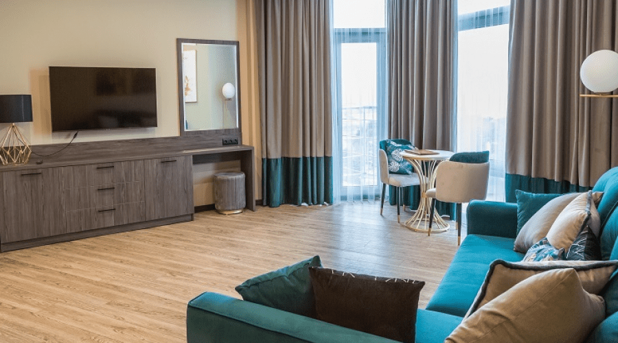 Апартаменты 2-комнатные 2-местные вид на море Аквамарин