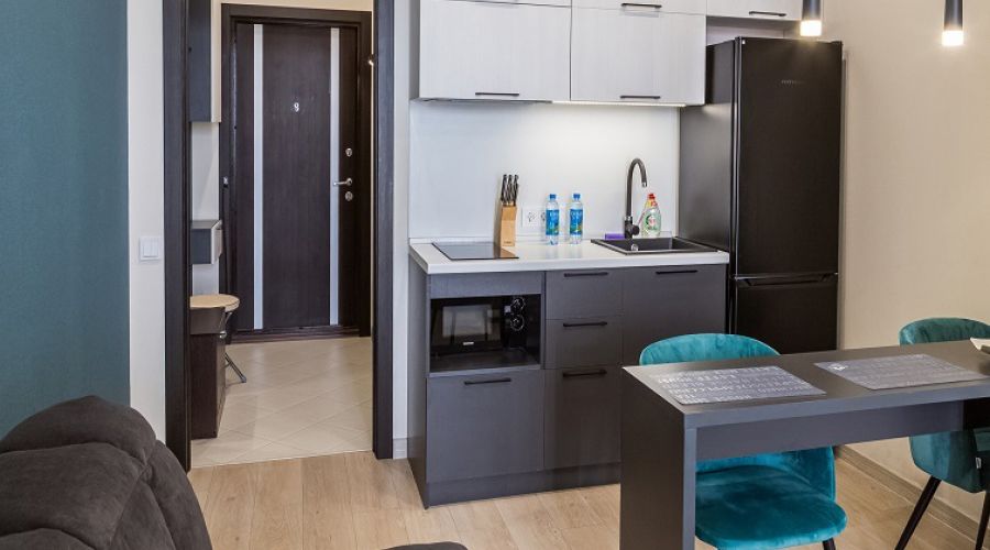 Апартаменты студио 2-местные 1-комнатные  вид на город АкваDeluxe