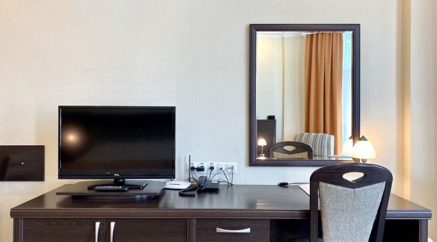 Апартаменты студио 2-местные 1-комнатные вид на город Аквамарин