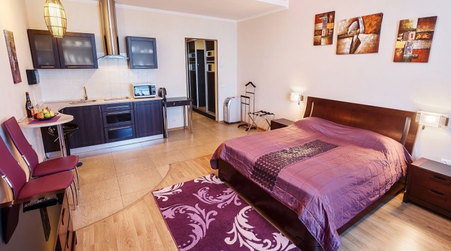 Апартаменты студио 2-местные 1-комнатные V вид на море Аквамарин