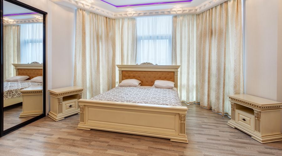 Апартаменты 2-местные 2-комнатные вид на город Аквамарин