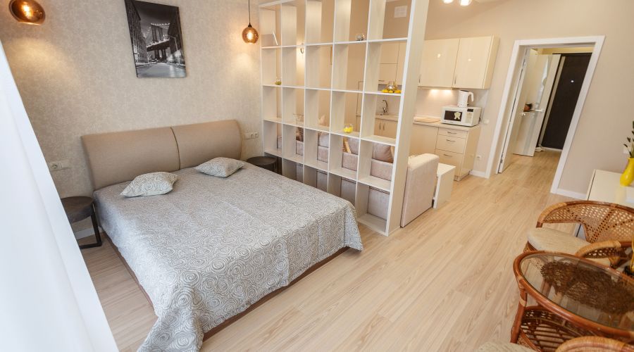 Апартаменты студио 2-местные 1-комнатные вид на море АкваDeluxe