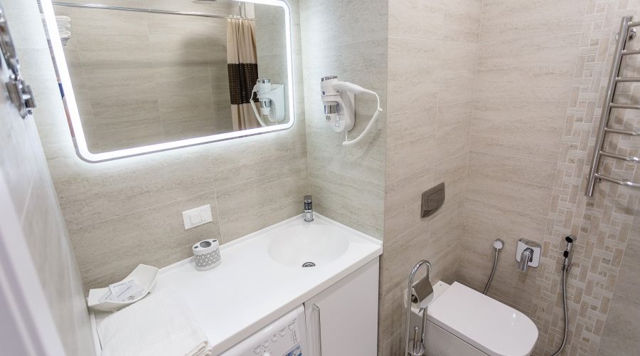 Апартаменты студио 2-местные 1-комнатные V вид на море 1 линия Аква Deluxe