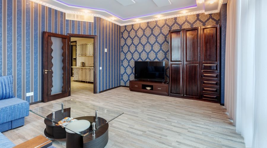 Апартаменты 2-местные 2-комнатные вид на город Аквамарин