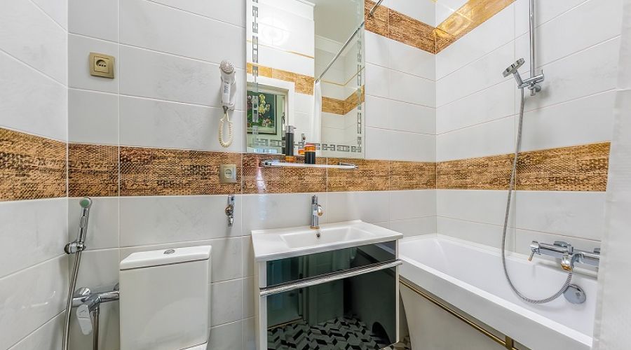 Апартаменты 3-х комнатные 2-местные 2-х уровневые апартаменты V вид на море Аква Deluxe