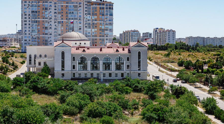 Апартаменты студио 2-местные 1-комнатные вид на город Аквамарин