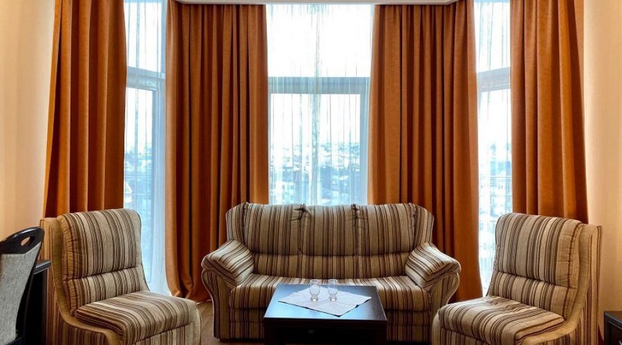 Апартаменты студио 2-местные 1-комнатные вид на город Аквамарин