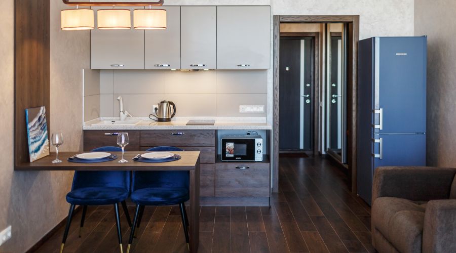 Апартаменты студио 2-местные 1-комнатные вид на море АкваDeluxe