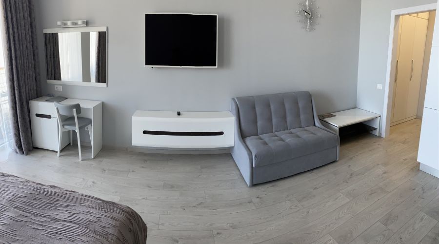 Апартаменты студио 2-местные 1-комнатные V вид на море 1 линия Аква Deluxe