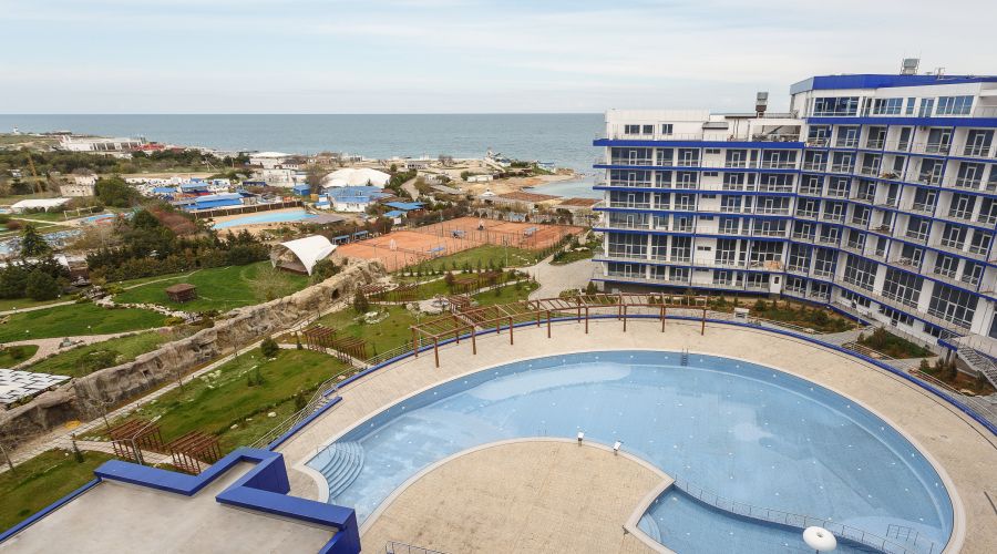 Апартаменты студио 2-местные 1-комнатные вид на море АкваDeluxe