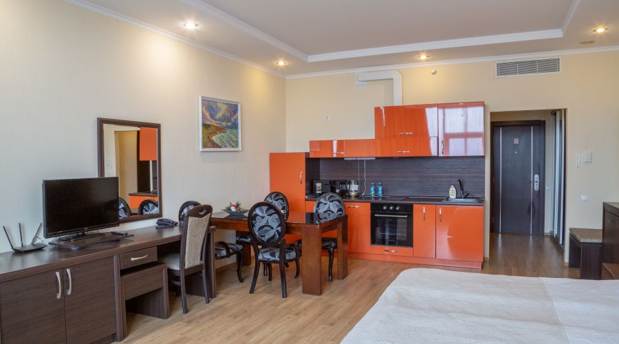 Апартаменты студио 2-местные 1-комнатные вид на море Аквамарин