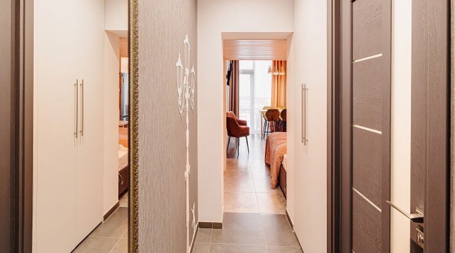 Апартаменты студио 2-местные 1-комнатные вид на бассейн "М" АкваDeLuxe