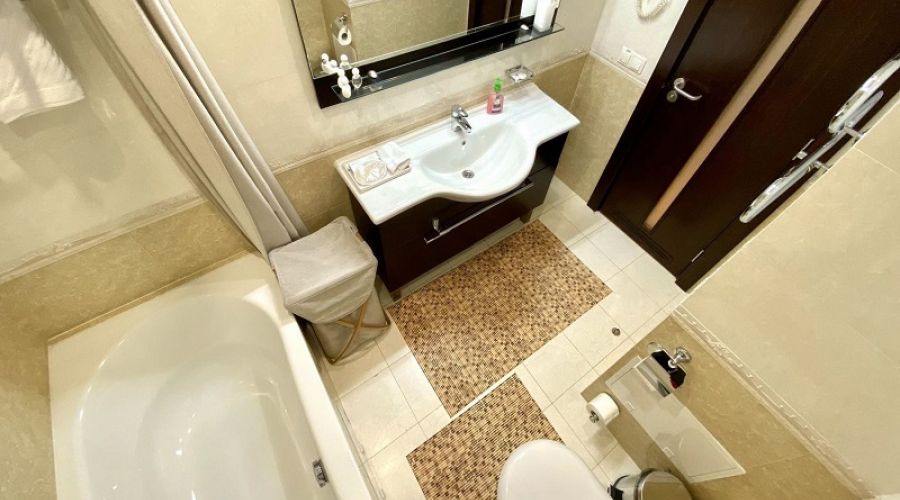 Апартаменты студио 2-местные 1-комнатные вид на город Аквамарин