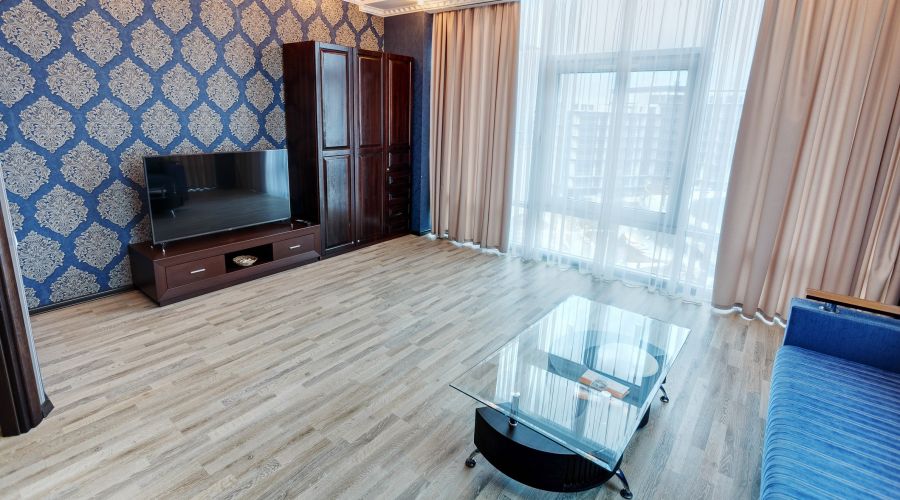 Апартаменты 2-местные 2-комнатные вид на город Аквамарин