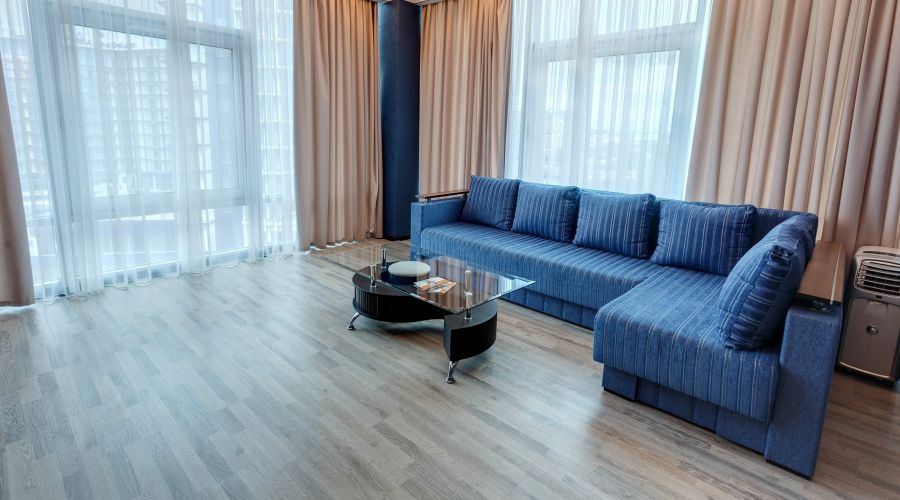 Апартаменты 2-местные 2-комнатные вид на город Аквамарин