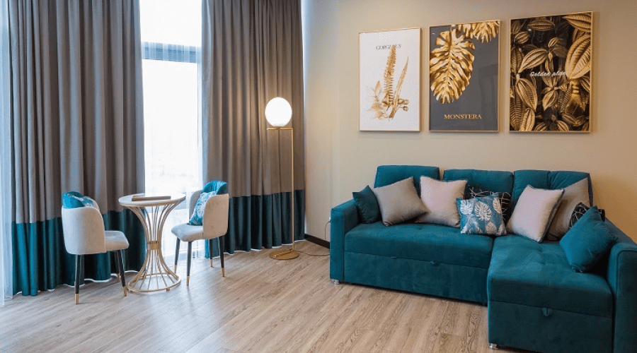 Апартаменты 2-комнатные 2-местные вид на море Аквамарин