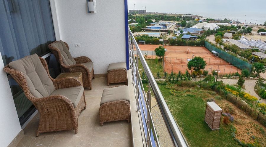 Апартаменты студио 2-местные 1-комнатные 1 линия вид на море АкваDeluxe