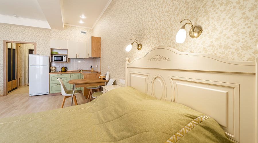 Апартаменты студио 2-местные 1-комнатные вид на море АкваDeluxe