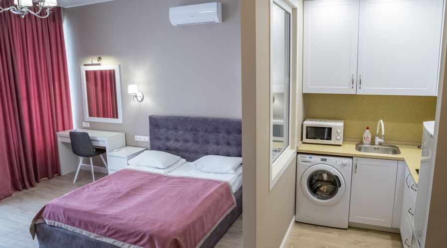 Апартаменты студио 2-местные вид на бассейн Аква Deluxe