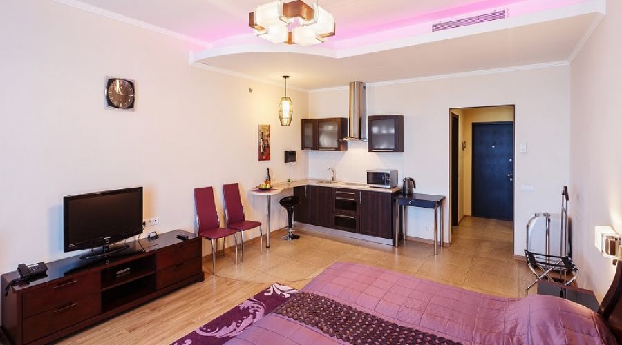 Апартаменты студио 2-местные 1-комнатные V вид на море Аквамарин