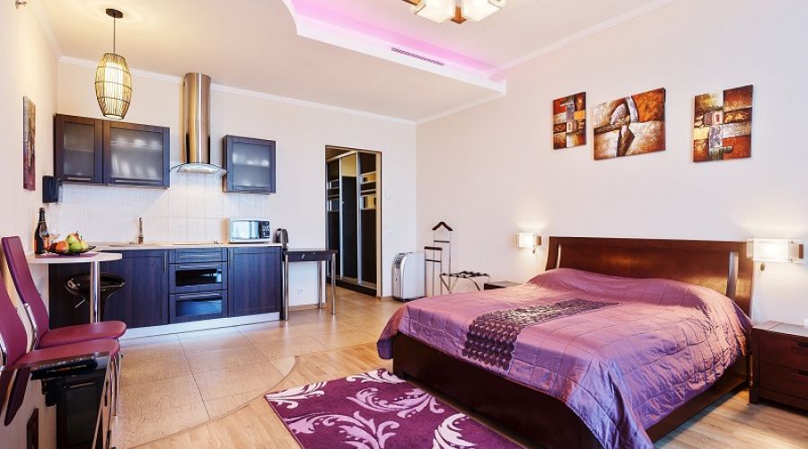 Апартаменты студио 2-местные 1-комнатные V вид на море Аквамарин