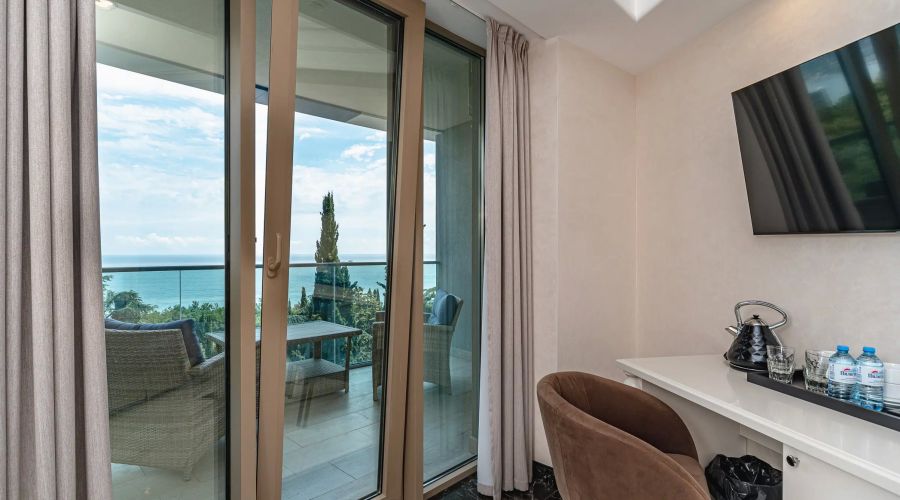 Студия 2-местный 1-комнатный с видом на море