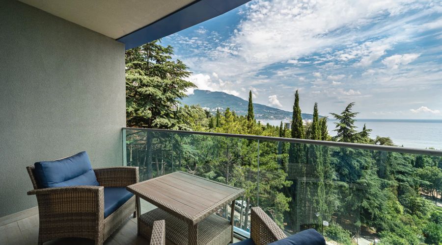 Студия 2-местный 1-комнатный с видом на море