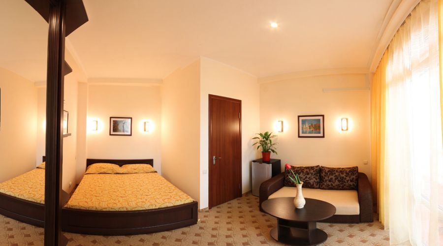 Стандартный 2-местный с одной кроватью и диваном-кроватью