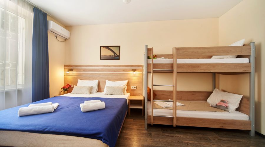 Семейный 4-местный 1-комнатный