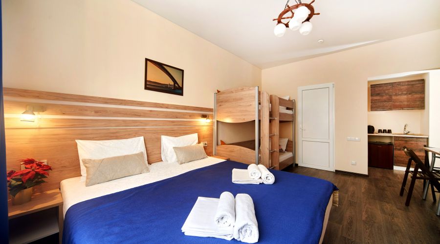 Семейный 4-местный 1-комнатный