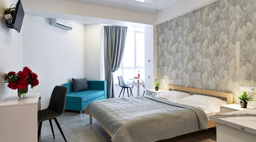 Апартаменты Standard Плюс 2-местный 1-комнатный (вид на бассейн)