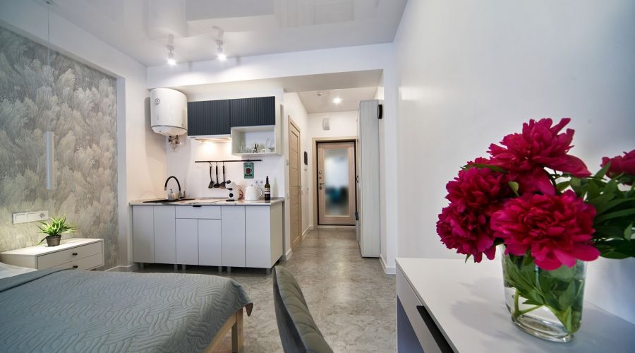 Апартаменты Standard Плюс 2-местный 1-комнатный (вид на бассейн)