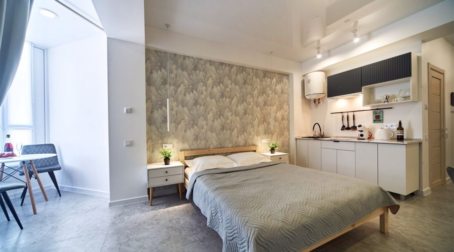 Апартаменты Standard Плюс 2-местный 1-комнатный (вид на бассейн)