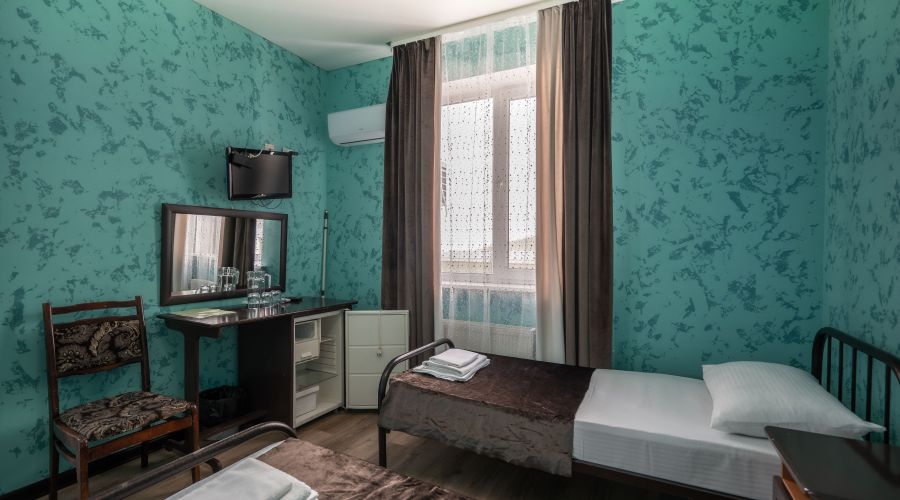 Номер 3-местный с 3 -мя односпальными кроватями