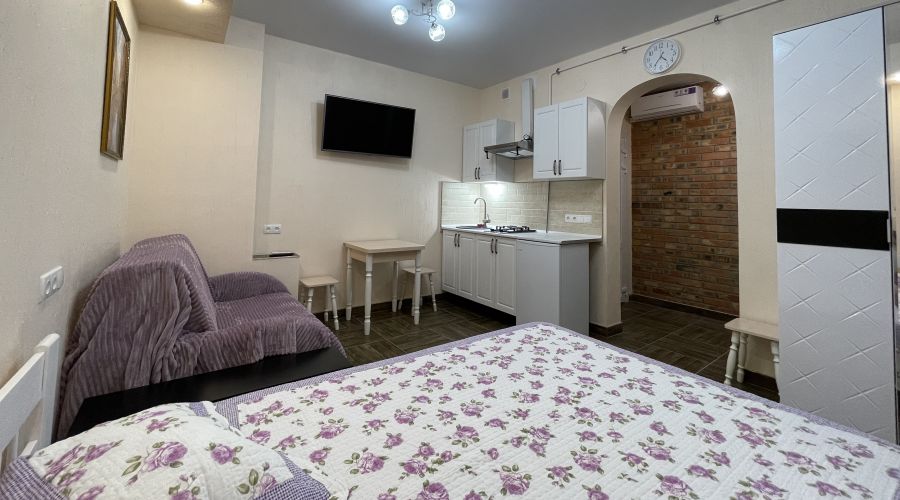 Полулюкс 3-местный с мини-кухней (вид во двор)