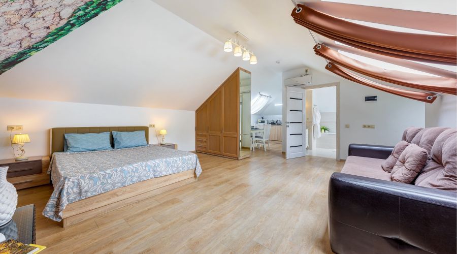 Студия 4-местный с видом на сад