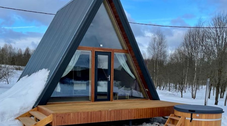 Дом 2-местный A-Frame "Малина"