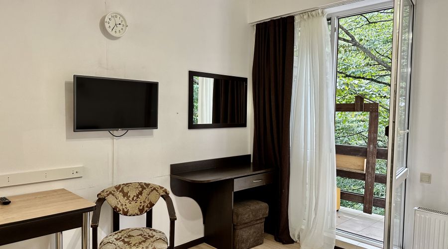 Студия 2-местная бюджетная с балконом