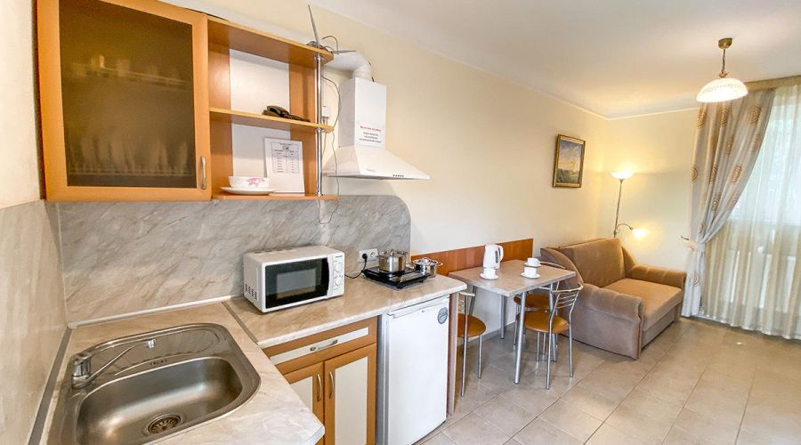 Студия 3-местная 2-комнатная с кухней