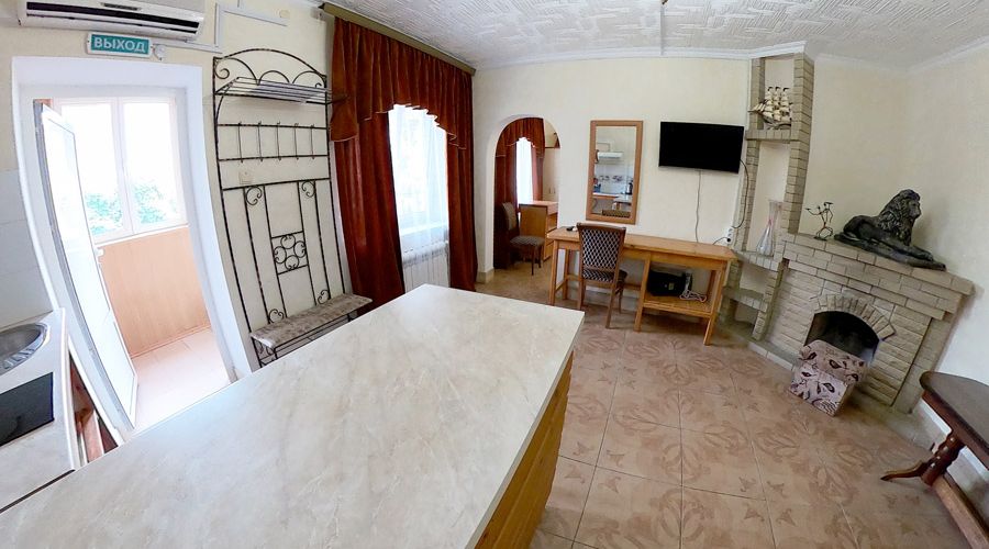 Номер ВИП 3-местный 2-комнатный с сауной и кухней