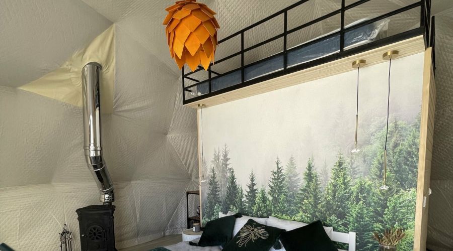 Купольный дом 2-местный люкс-шатер