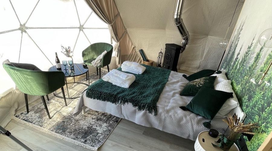 Купольный дом 2-местный люкс-шатер