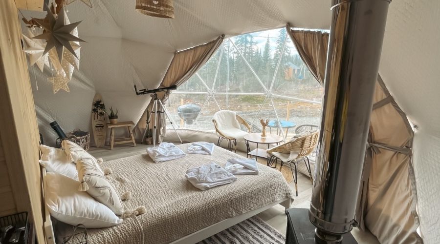 Купольный дом 2-местный люкс-шатер