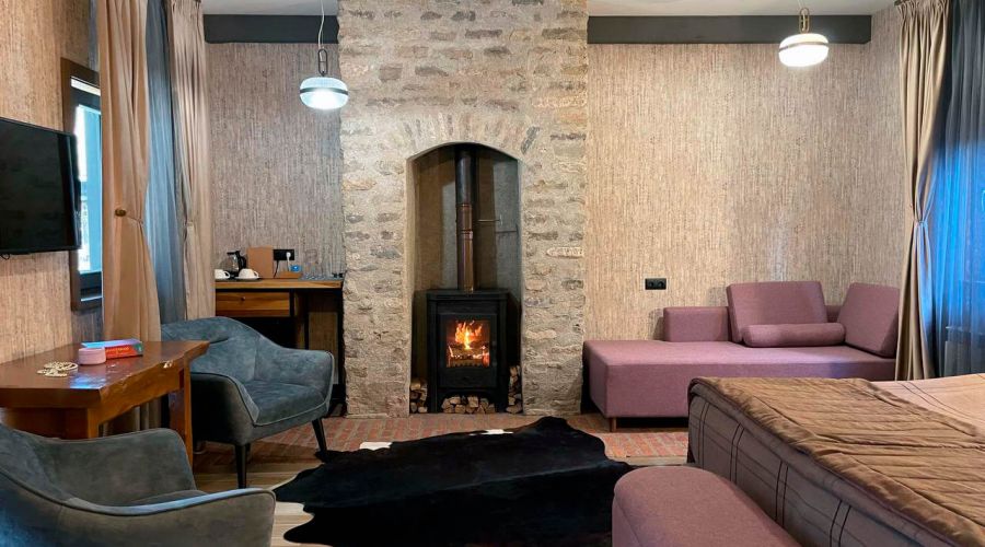 Делюкс Делюкс 3-местный с камином