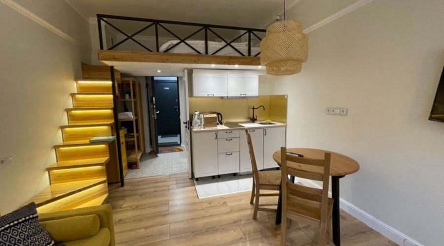 Апартаменты 2м Сканди с камином 7444