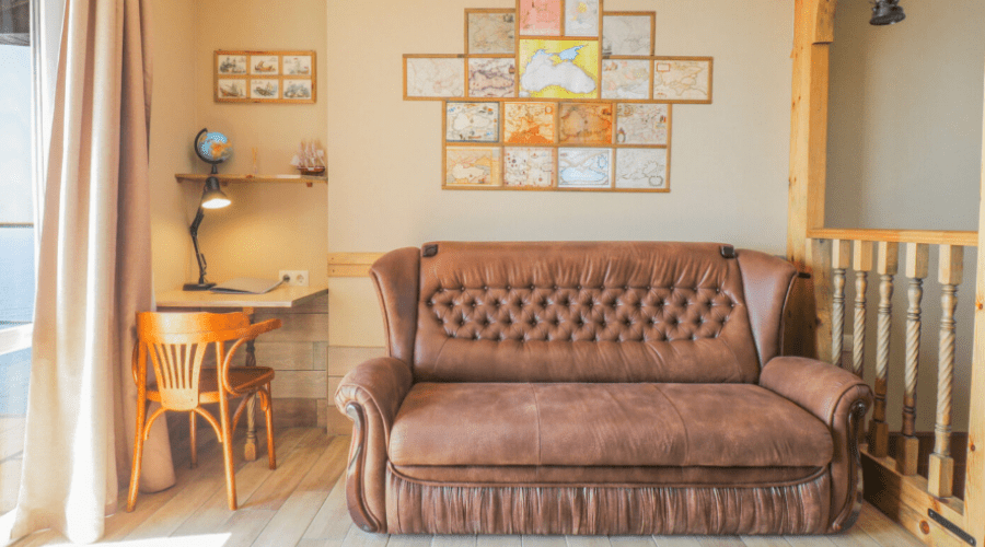 Люкс 4-местный 2-комнатный 2-уровневый с мини кухней Морской