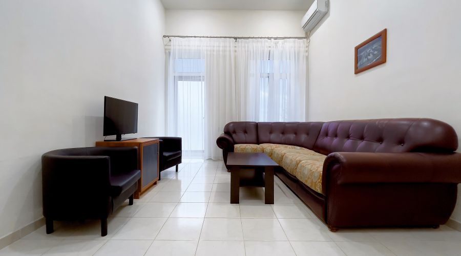 Семейный Семейный двухкомнатный с видом на море и террасой