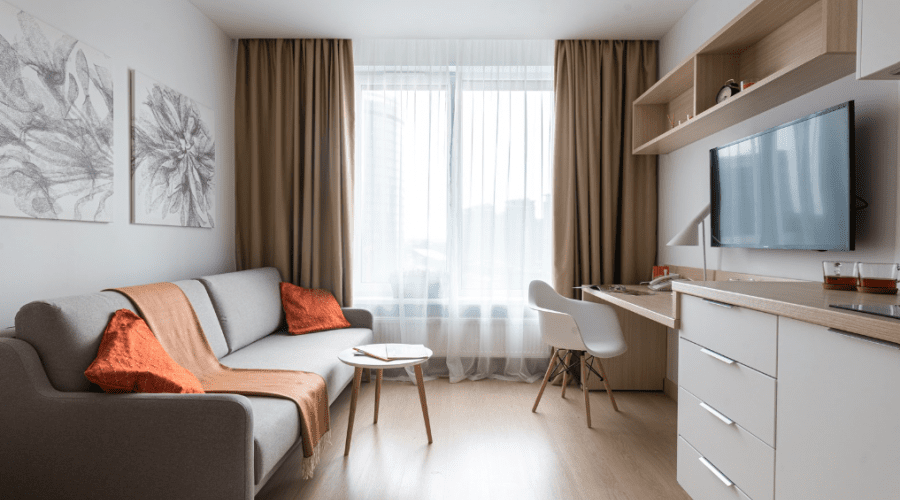 Студия 1-местный 1-комнатный